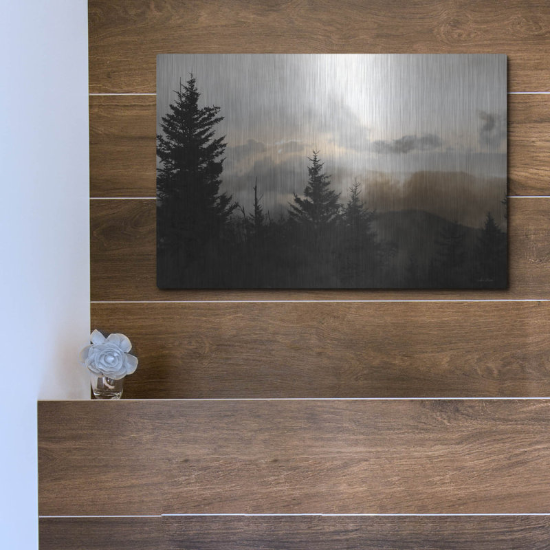 «Mountain Layers 2» par Lori Deiter, art mural en métal, H 12 po x l 16 po