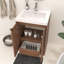 Meuble-lavabo autoportant de 23,6 po avec lavabo en acrylique renforcé Monterey-136695489-138893156