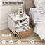 37cm W Manufactured Wood Bedside Table
