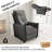 28.5" Wide Upholstered Recliner Manual Pushback Recliner Home Theater Recliner Chair-1596086560