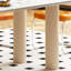 Ensemble de table de salle à manger simple en bois fritté et en bois massif-109518122