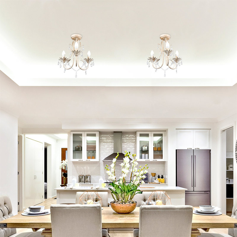URBNLIVING 3 - Light Crystal Chandelier