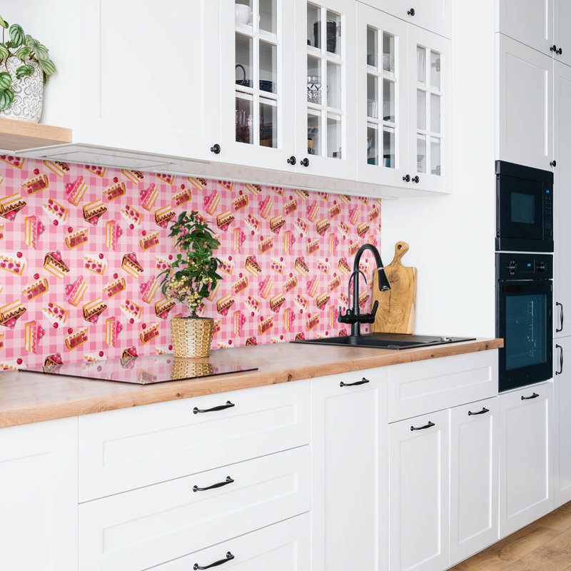Audrielle 50 x 100 cm PVC Tile in Pink