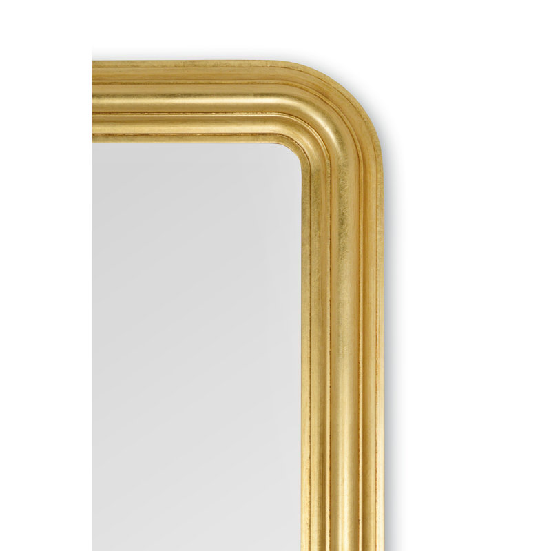 Criswell Arch Wall Mirror, 87cm H x 67cm W x 5cm D, Gold