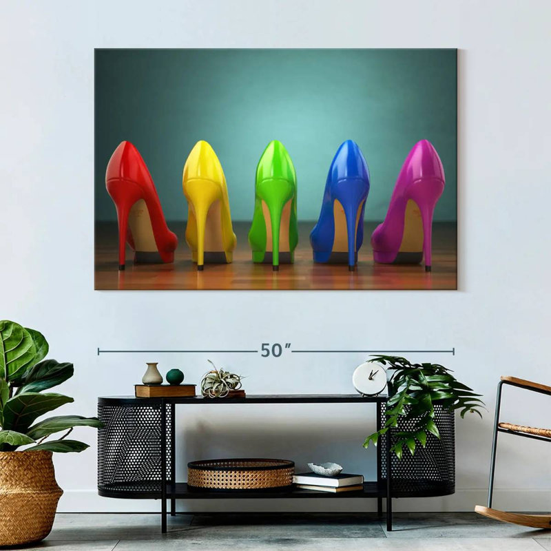Shuttleworth Rainbow Heels, 34" H x 51" W