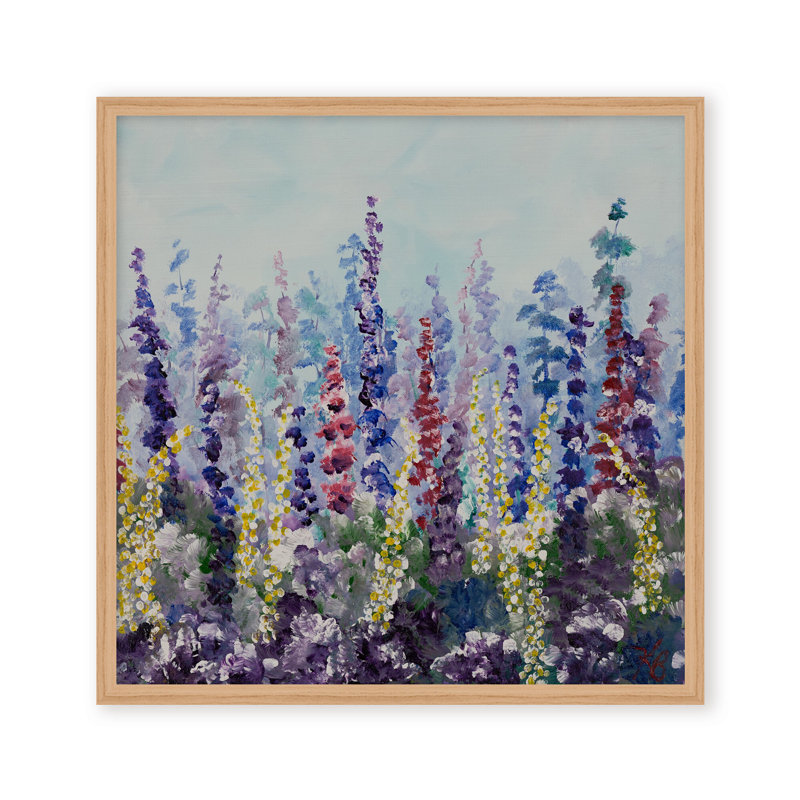 Nature Inspired "Meadow Glow" Canvas Wall Art By , 12" H x 12" W, Framed Canvas, Gold