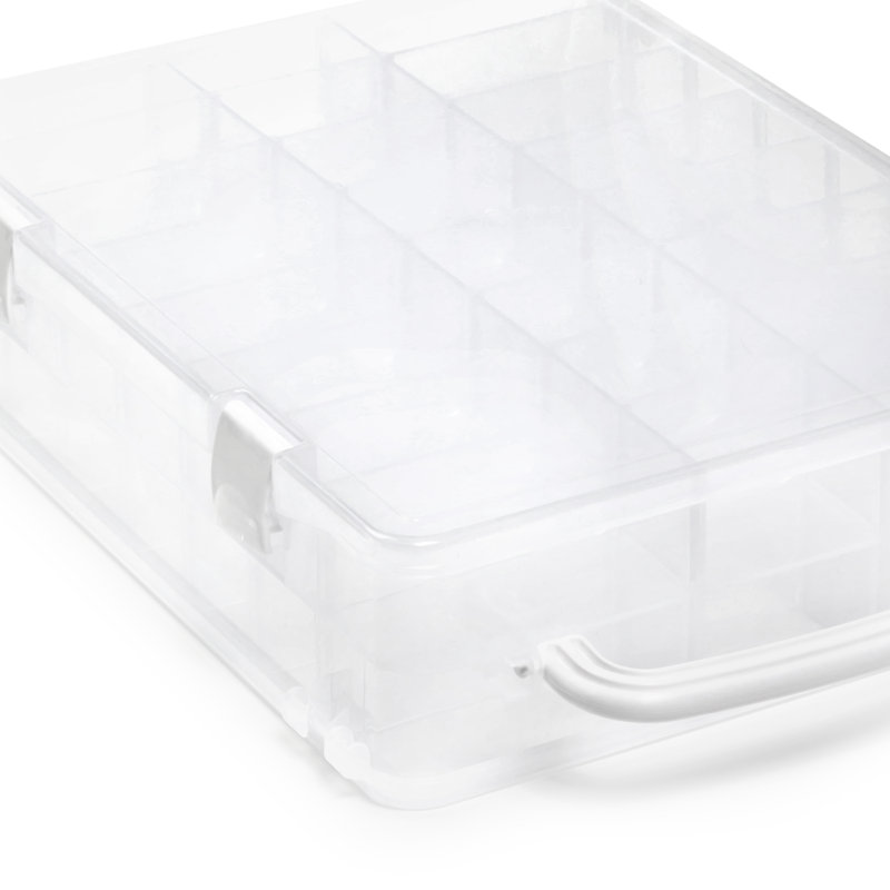 Boîte de rangement pour fils Dritz, peut contenir 48 bobines