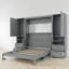 Lit escamotable 4 tiroirs avec 2 armoires et tablettes-1801853156-1783508843
