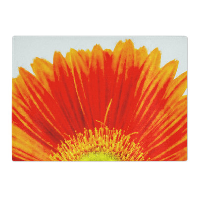 Tempered Glass a Gerbera Painting Chopping Board