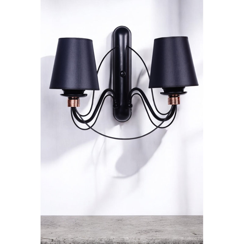 Bobbi LED Wallchiere, Black, Black