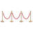 VEVOR Crowd Control Stanchion Posts with 5FT Velvet Ropes and Fillable Base