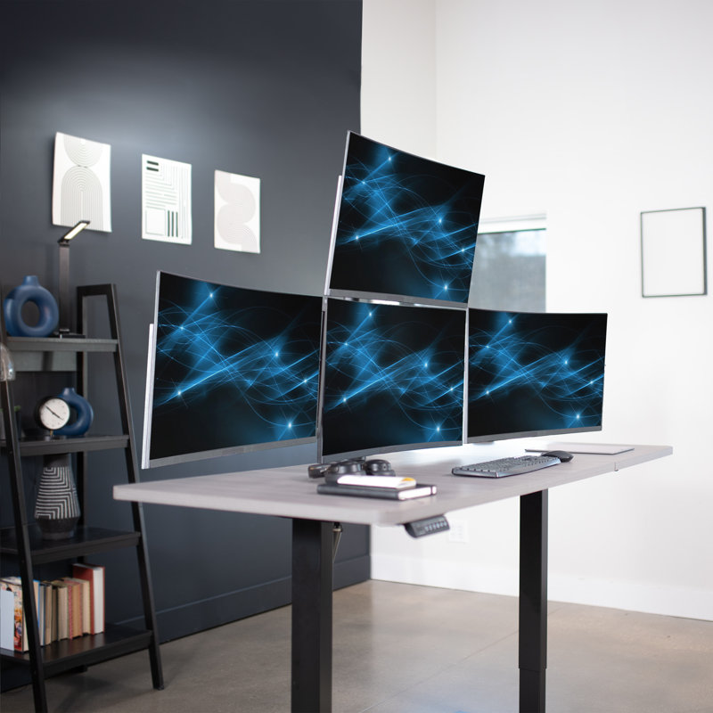 Quad Monitor Desk Mount