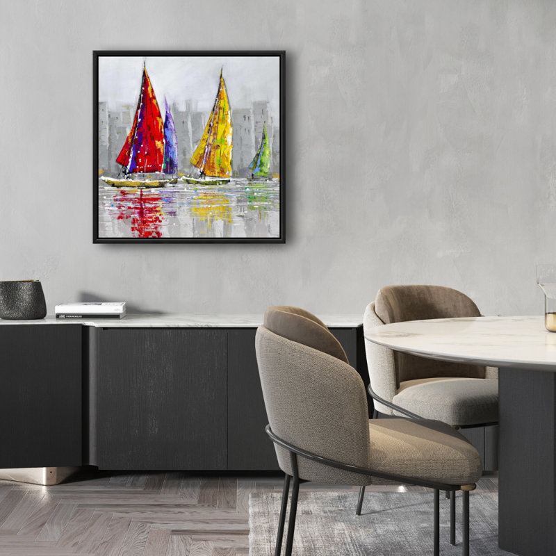 " Sailboats in the wind " Print