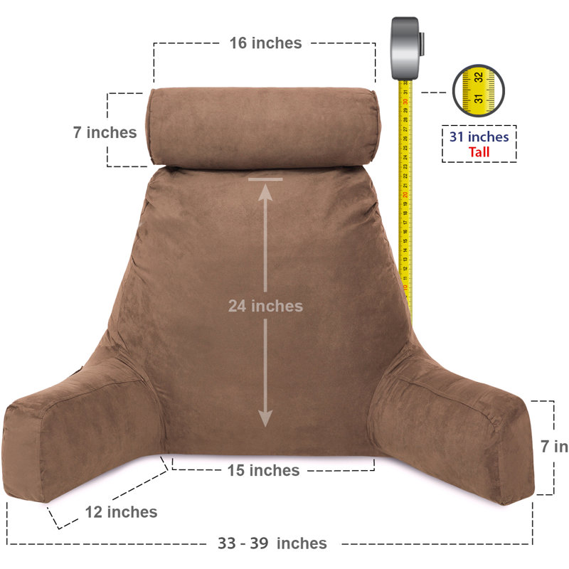 Housse de coussin et insert, Brun