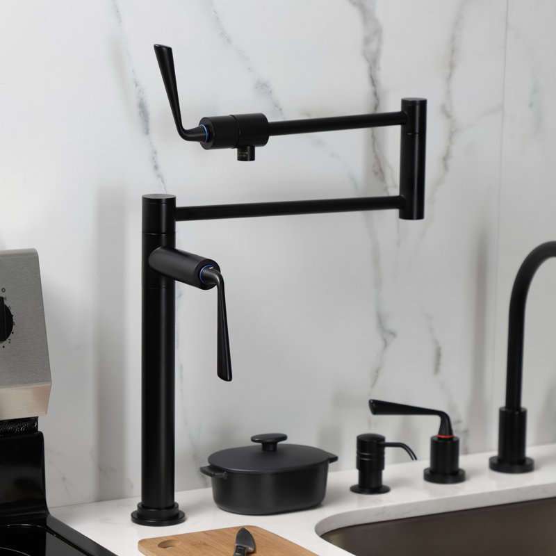 Robinet remplisseur Kingston, Noir mat