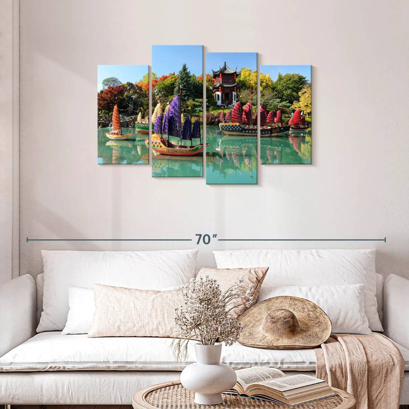 Mehar Montreal Sampan Boats, 27" H x 43" W