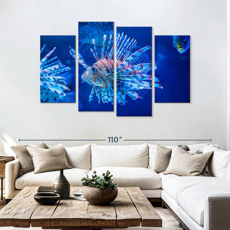 Brampt Aquarium Lionfish, 54" H x 84" W