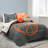  Basketball Game Reversible Oversized Comforter Charcoal-16771905-8510905