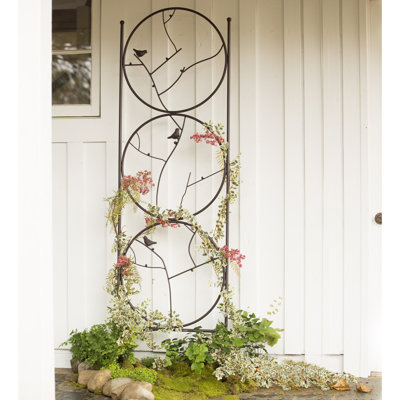 Circle Of Birds Trio Metal Garden Trellis