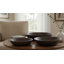Bols décoratifs ronds classiques pour la décoration intérieure - Bols modernes parfaits pour la salle à manger, la mise en valeur d'une étagère ou l'accessoire de cuisine - Lot de 3, 17 po, 15 po et 12 po, brun