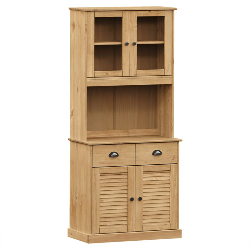 Feodora Kitchen Pantry, Brown