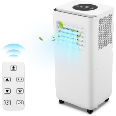 10000 BTU Portable Air Conditioner 3-in-1 AC Cooling Dehumidifier Fan Quiet Remote Control Home Office