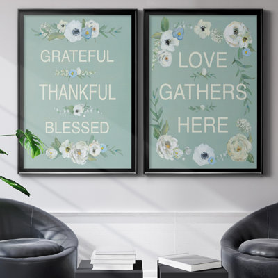 " Grateful Thankful " 2 - Pieces