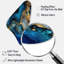 Abstrait géométrique en marbre doré et bleu IV - art mural asymétrique en forme de Boomerang en marbre-108142071