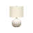 Lighting, 20"H, Table Lamp, Grey Concrete, Ivory / Cream Shade, Contemporary