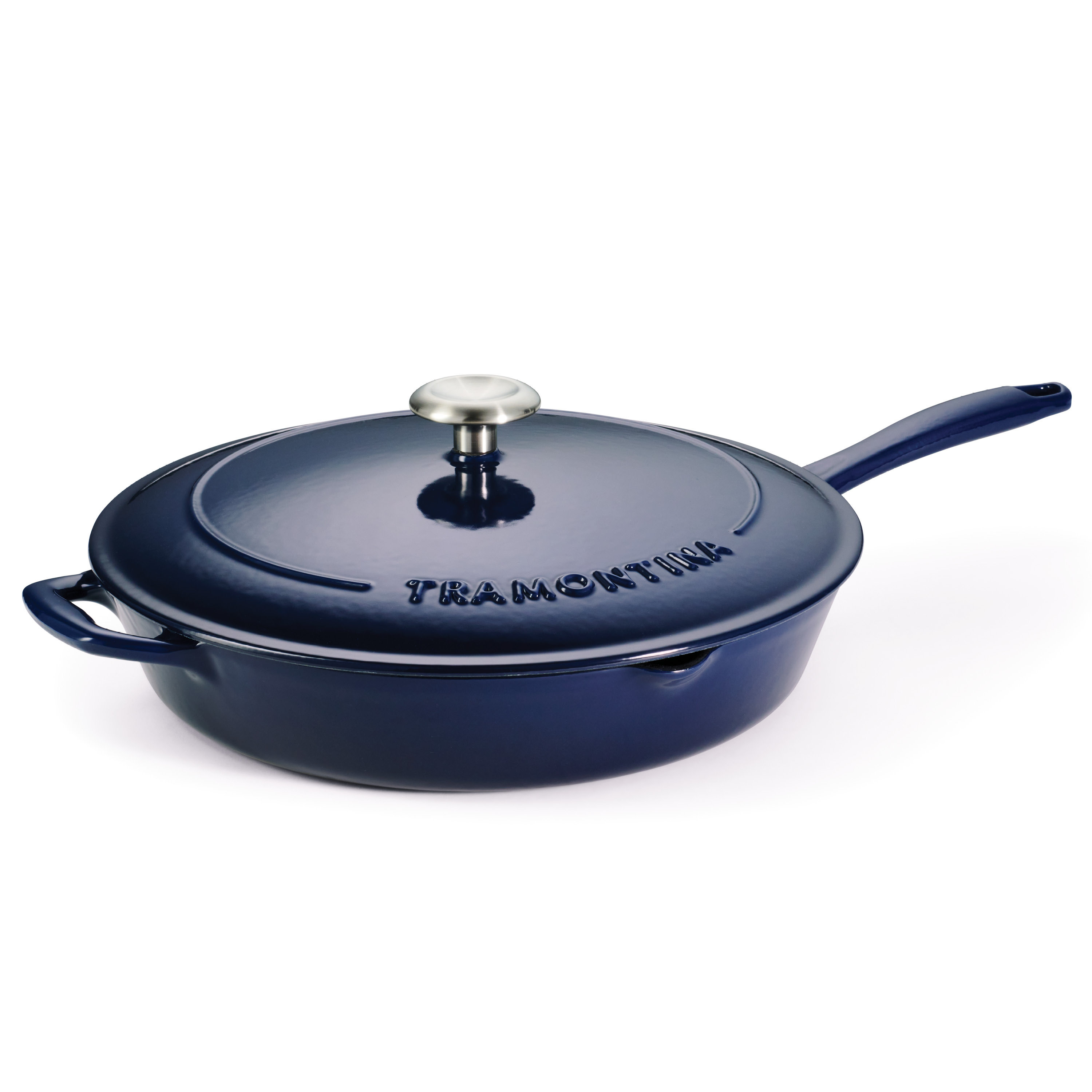 Tramontina Bestow Enameled Cast Iron Covered Skillet & Reviews | Wayfair