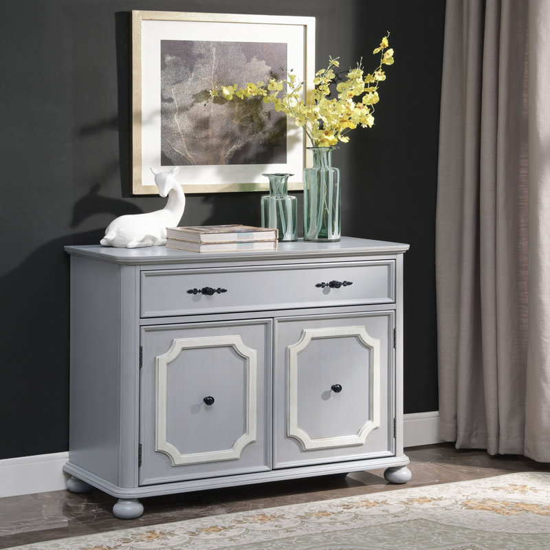 Angelo Wood Accent Cabinet with Drawer & Shelves