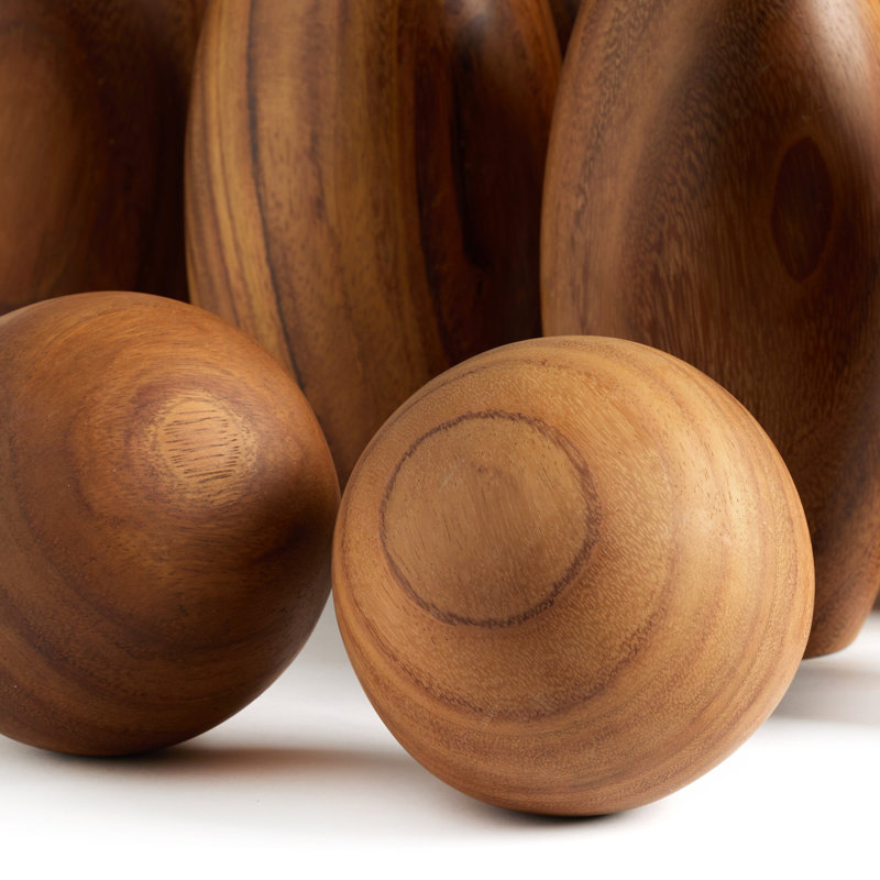 Solid Wood Bowling Set