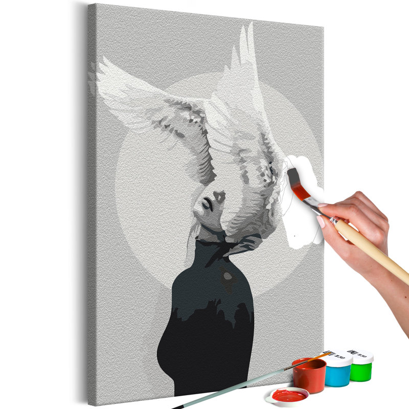 Ensemble de peinture par numéros - Femme avec des ailes