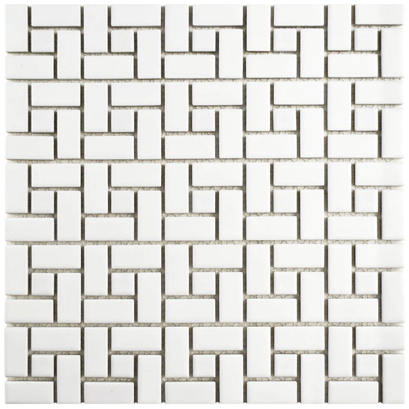 Spiral Porcelain Mosaic Grid Wall & Floor Tile