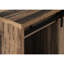 Meuble télé, 60 po, console, meuble multimédia, armoire de rangement, salon, chambre à coucher, stratifié brun, transitionnel