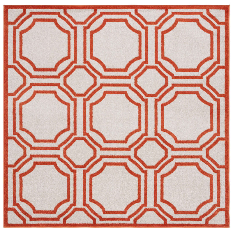 Amherst Performance Geometric Rug, Square 7'
