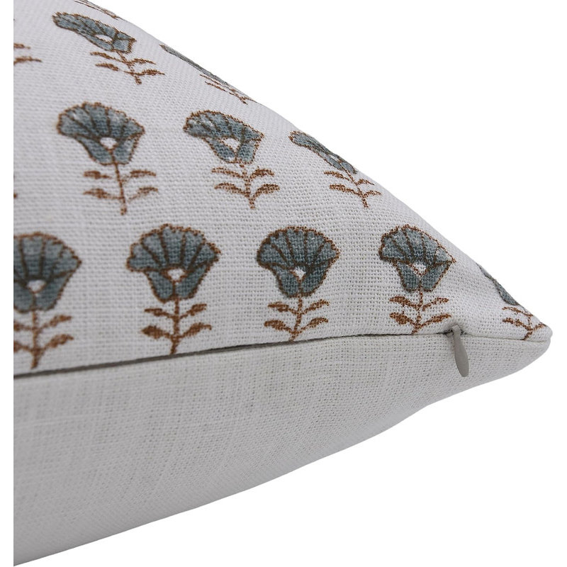 Linen Lumbar Indoor/Outdoor Pillow Cover, 14" x 20"