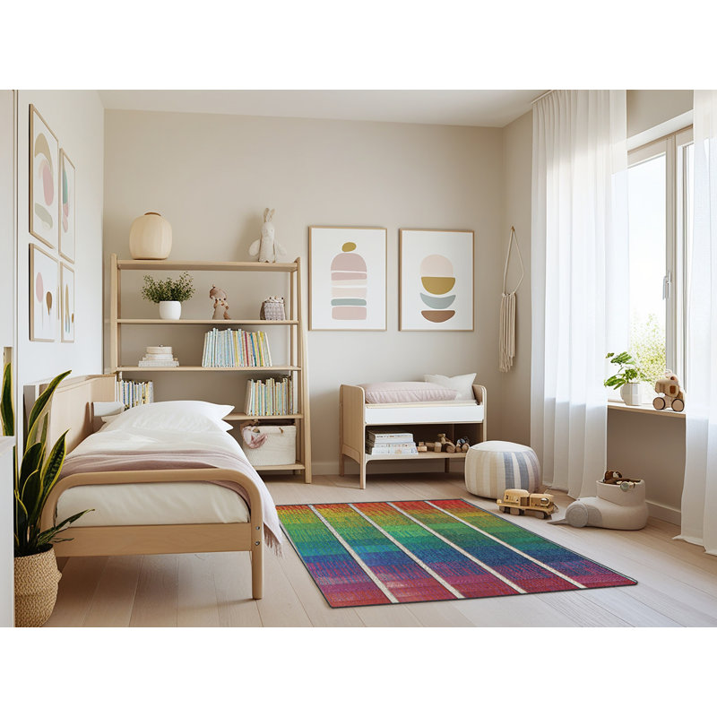 Tapis arc-en-ciel Rainbow 57, Rectangle 4 pi x 6 pi