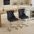Adam 26" Counter Height Bar Stools Set of 2, Modern Velvet Barstools with Button Back&Rivet Trim Upholstered Kitchen Island Chairs with Sturdy Chromed Metal Base Legs Farmhouse Bar Stools, (2 Pack)-1638526293