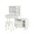 Modern Makeup Vanity Desk With Adjustable LED Lights, Built-In Power Outlet, And Retractable Dressing Table, Compact And Stylish For Bedroom Use-459677055