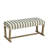 Striped Upholstered Bench, 41" Coastal Bench with Wood Frame for Entryway, Dining Room & Bedroom-284381052
