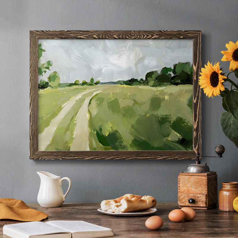 Meadow Trail I, reproduction d'art sur toile, Noyer, H 22 po x l 32 po x P 1,5 po