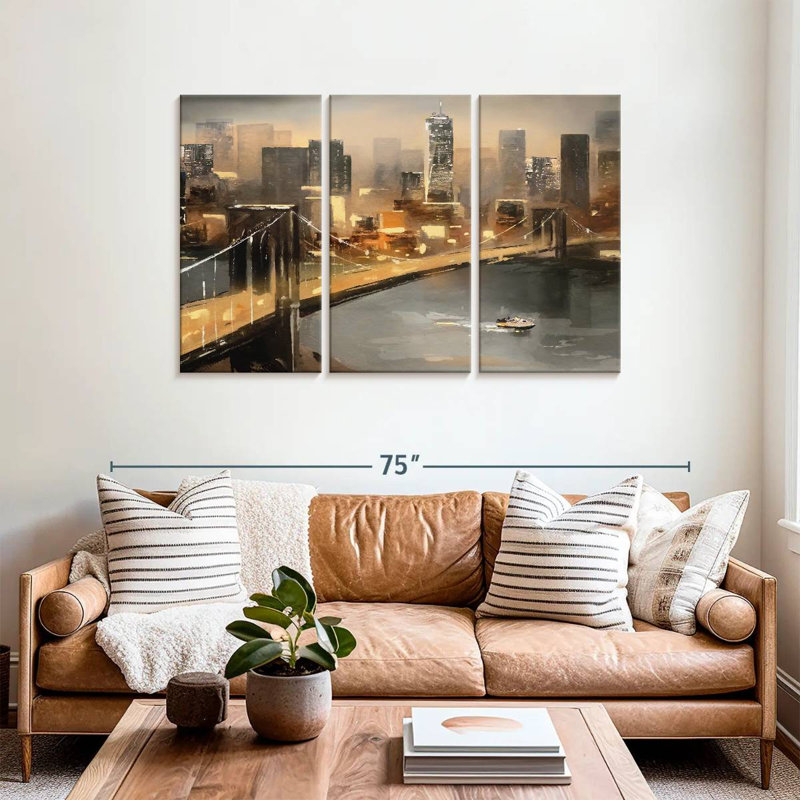 Sirci NYC Skyline Glow, H 36 po x l 57 po