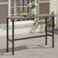 Mccawley Rectangular Steel Outdoor Bar Table