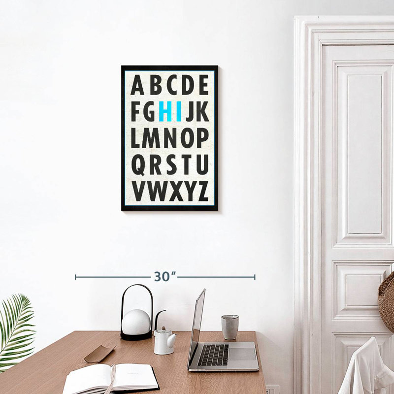 Hi Alphabet, 24" H x 16" W