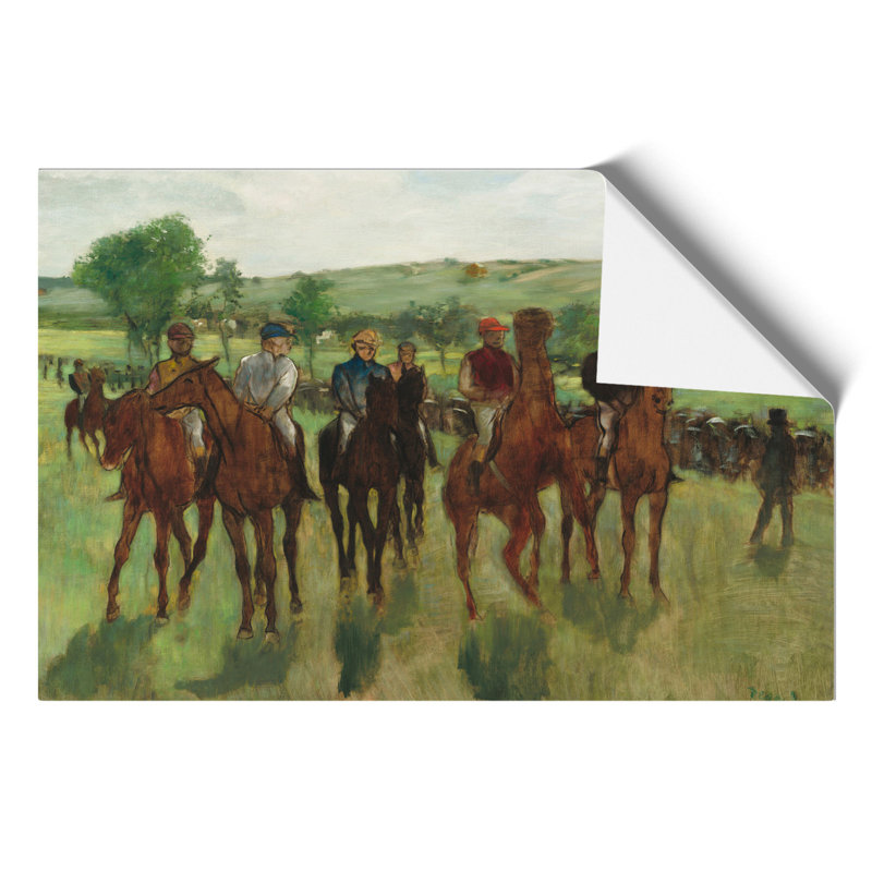 The Horse Riders by Edgar Degas - No Frame Painting, 42cm H x 59cm W x 0.1cm D