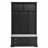 Versatile Hall Tree with Stylish Sliding Doors and Multiple Functions-108990353