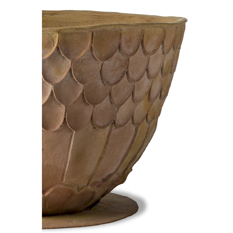 Hernandes Fiberglass Cachepot, 64 cm H x 95 cm W x 95 cm D, Terracotta