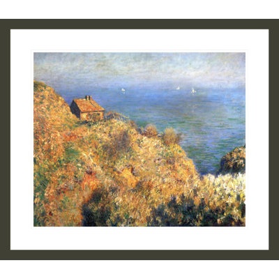 «Falaises à Varengeville» par Claude Monet, impression giclée encadrée
