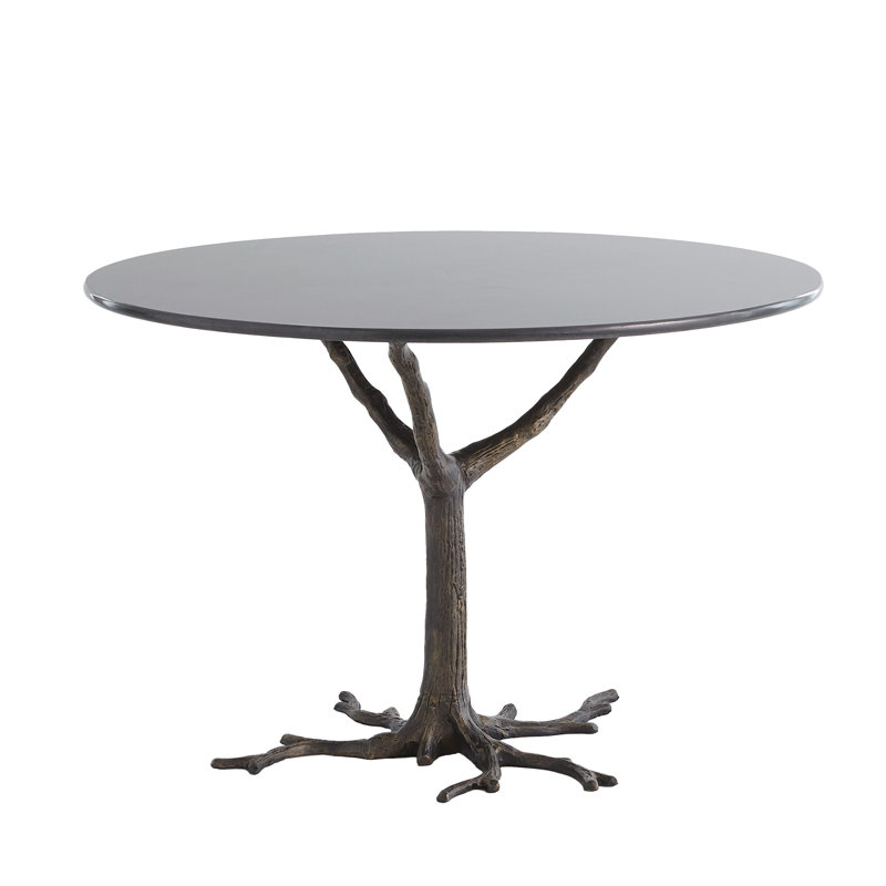 Faux Bois Dining Table, Black